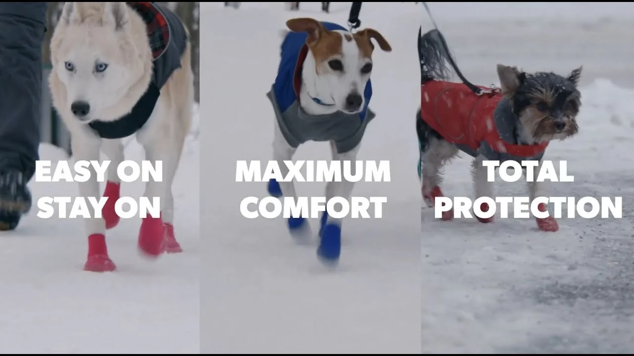 Scarpe antiscivolo impermeabili per cani, taglia XXS, rosse e nere, 2 pezzi – Goo-eez Ultras - immagine 5